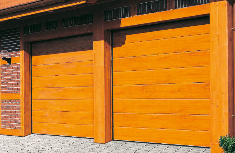 TECKENTRUP CarTeck Sektionaltor Mittelsicke Golden Oak